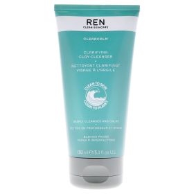 Clearcalm 3 Clarifying Clay Cleanser by REN for Unisex - 5.1 oz Cleanser